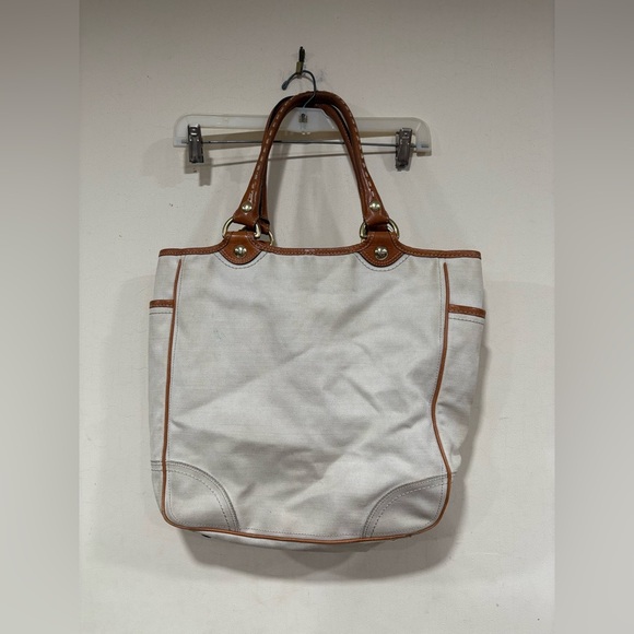 Coach Canvas Limited Edition  Bleecker Heritage Stripe Tote Y2K With Ties - Picture 2 of 13